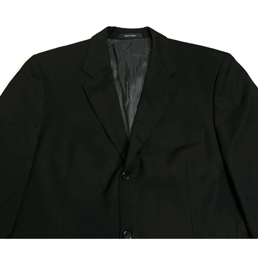 Hugo Boss Blazer‎ Einstein Mens 42R Black Wool Sport Coat Suit Jacket 3 Button